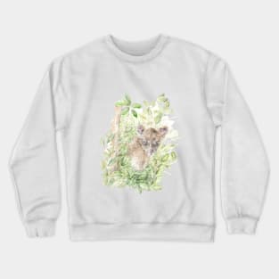 Baby Leopard in the Jungle Crewneck Sweatshirt